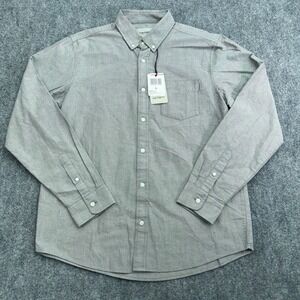 Carhartt WIP Shirt Mens Large Slim Cotton Oxford Long Sleeve‎ Button Down Work